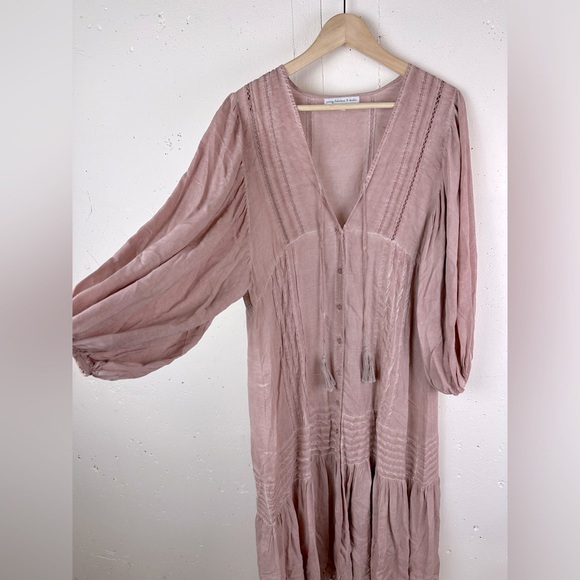 Young Fabulous & Broke Boho Festival Cottagecore Midi Dress - Picture 4 of 9